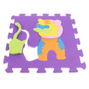 12 PCs Kids Puzzle Play Mat with Farm Animals Safari Animals Sea life