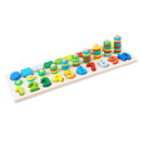 Kids Wooden Number Puzzle Board Early Learning Educational Toys
