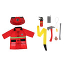 9pcs: Clothes Hat Walkie-talkie, etc Fireman Chief Dress-Up Uniform Cosplay Outfit For Children Role Playing