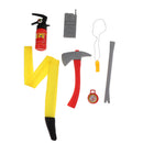 9pcs: Clothes Hat Walkie-talkie, etc Fireman Chief Dress-Up Uniform Cosplay Outfit For Children Role Playing