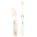2x Portable Mini Travel Folding Soft Toothbrush with Case, for Travel Outdoor Office Personal Oral Care