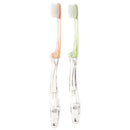 2x Portable Mini Travel Folding Soft Toothbrush with Case, for Travel Outdoor Office Personal Oral Care