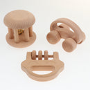 6pcs Baby Rattle Toy Musical Instruments Wooden Handbell Toys Kid Children