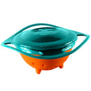 Baby Gyro Bowl 360 Dgree Rotate Spill Resistant Bowl with Lid Toy Tableware