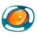 Baby Gyro Bowl 360 Dgree Rotate Spill Resistant Bowl with Lid Toy Tableware