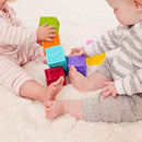 9 Pieces Soft Silicon Cartoon Numbers Animals Blocks Stacking Cognitive Toy Early Learning for Kids/Toddler Playset