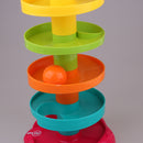 Ball Drop Toy 5 Layer Tower Run with Swirling Ramps 3 Balls Development Toy