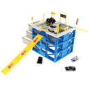 Mini Parking Lot Building Play Set Toy Garage Car Storage Box with City Traffic Map Assembling Children Educational Toy Birthday Gift Â–Police