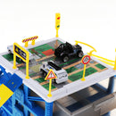 Mini Parking Lot Building Play Set Toy Garage Car Storage Box with City Traffic Map Assembling Children Educational Toy Birthday Gift Â–Police