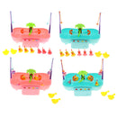 Kids Baby Electronic Add Water Circulating Fishing Game Toy Set with Music & Sound Swimming Pool Toy - 6 Ducks Blue