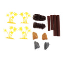 44 Pieces of Realistic Dinosaur Model Figures with a Storage Box, T-rex, Triceratops, Stegosaurus