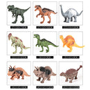 44 Pieces of Realistic Dinosaur Model Figures with a Storage Box, T-rex, Triceratops, Stegosaurus
