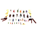 44 Pieces of Realistic Dinosaur Model Figures with a Storage Box, T-rex, Triceratops, Stegosaurus