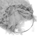 Princess Bed Canopy Mosquito Net for Kids Baby Round Dome Castle Play Tent, Yarn Curtain Crib Netting Hanging Home Decor - Grey