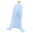 Princess Bed Canopy Mosquito Net for Round Dome Castle Play Tent, Yarn Curtain Crib Netting Hanging Home Decor - Blue