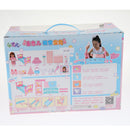 Set of 17 Pieces Pretend Play Doll Girl Bed Clothes Set for Kids Role Play Mummy Creative Toy Birthday Gift
