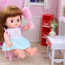 Set of 13 Pieces Pretend Play Doll Girl Bathtub Clothes Set for Kids Role Play Mummy Creative Toy Birthday Gift