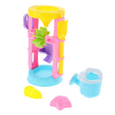 6pcs Durable Sand Beach Toy Set for Kids with Water Wheel, 1 Water Can, 1 Rake, 1 Shovel and 2 Animal Molds