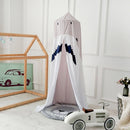 94.5Ã—23.6 Inch Cartoon Shark Bed Canopy Cotton Mosquito Net Reading Nook Kids Bedroom Decor