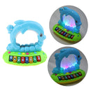 8 Keys Dolphin Multi-function Electronic Piano Musical Instrument Toy for Kids Baby Birthday Gift