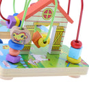 3D Farm Wooden Around Beads Maze Roller Coaster Educational Toys for Toddler Kids Baby, Colors Shapes Puzzle Learning Games Gifts