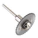 Drillpro 6pcs HSS Circular Saw Blade Set with 3.2mm 6mm  Extension Rod Shank for Rotary Tools