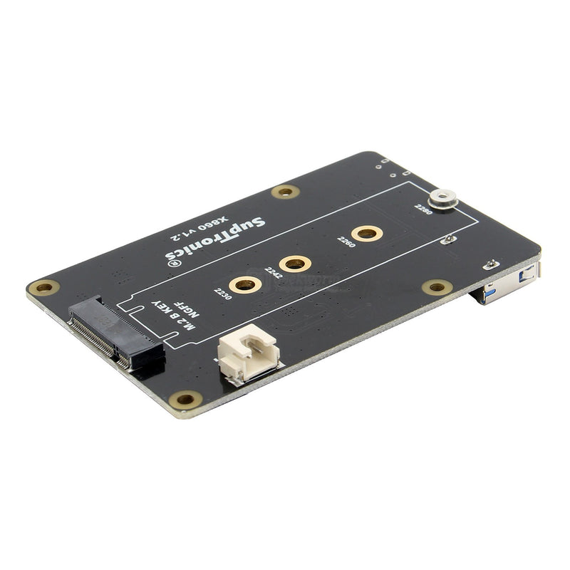 X860 M.2 NGFF 2280/2260/2242/2230 SATA SSD NAS Storage Expansion Board with USB 3.0 Jumper for Raspberry Pi