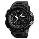 SKMEI 1343 Digital Watch Dual Display Chronograph 3 Time Waterproof Alarm Digital Quartz Wrist Watch