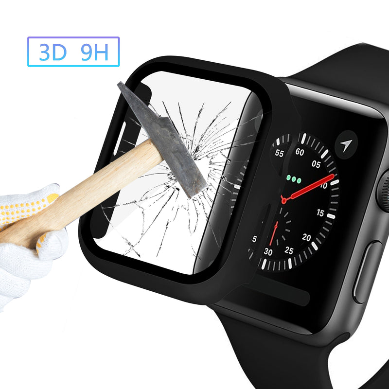 Enkay Full Body PC Watch Cover + Tempered Glass Watch Screen Protector For Apple Watch Series 5 40mm/Apple Watch Series 4 40mm
