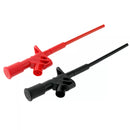 2 Pairs Red+Black DANIU P5004 Professional Insulated Quick Test Hook Clip High Voltage Flexible Testing Probe