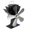 5 Blade Heat Self-Powered Wood Stove Fan Top Log Burner Fireplace Silent Ecofan