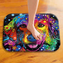KCASA KC-M1 40x60cm Animal Dog Painting Mat Coral Fleece Rug Absorbent Bathroom Anti Slip Carpet