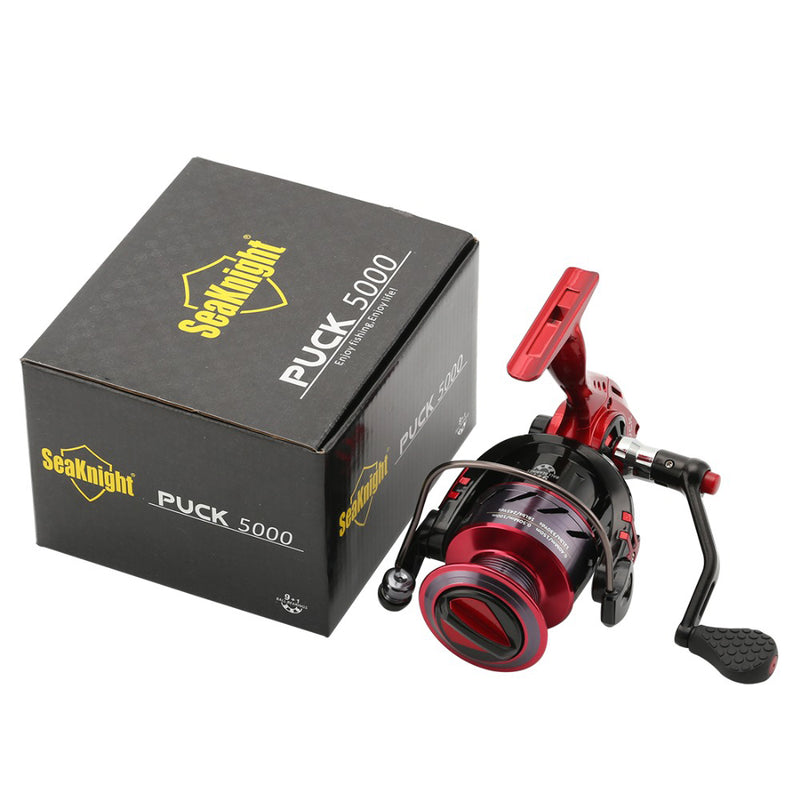 SeaKnight PUCK 2000-5000 5.2:1 9+1BB Ultra Light Aluminum Spinning Fishing Reel 9KG Drag Sea Fishing