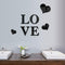 3D Multi-color Love Silver DIY Shape Mirror Wall Stickers Home Wall Bedroom Office Decor