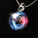 Cosmic Glass Starry Sky Glass Pendant  Men And Women