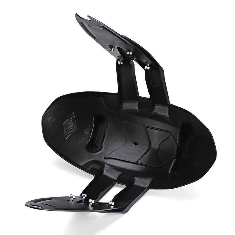 Black PVC Motorcycle Rear Wheel Cover Fender Splash Guard Mudguard Bracket Solid