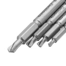 Drillpro 4pcs Small Size Double Side Damaged Screw Extractor Bolt Stud Remover Tool