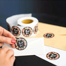 500Pcs/Set Round Thank You Stickers Paper Envelope Packaging Gift Label Roll Tape