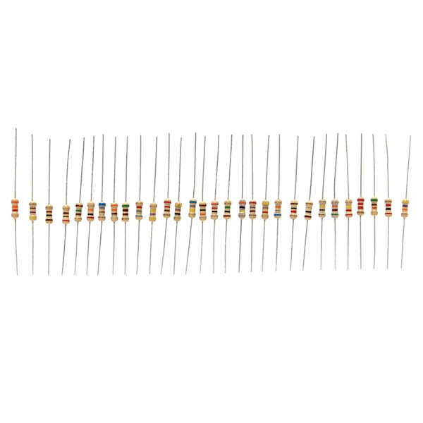 600pcs 30 Values 5% 1/4W Carbon Film Resistor Assortment Kit Set 20pcs Each Value