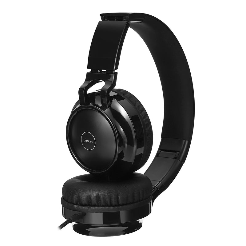 Pincun C60 Foldable Wired Headset Headphone 4D Stereo Portable 3.5mm Wired Over-ear Headset with Mic