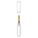 MOONMAN Wancai 0.5mm Iridium Fine Nib Transparent Fountain Pen Mini Ink Sac For Office School Use