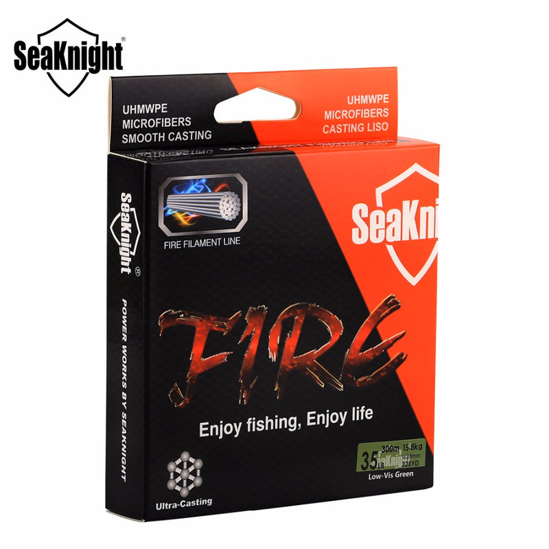SeaKnight FIRE Fishing Line 150M Fire Filament Line Ultra-Casting Smooth Super PE Line Floating Line