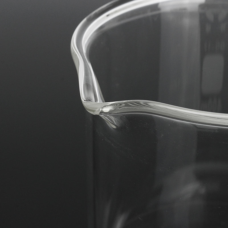 2Pcs 400ml 600ml Beaker Set Graduated Borosilicate Glass Beaker Volumetric Measuring Laboratory Glassware