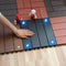 Wood Plastic Composite Flooring with Solar Light Outdoor Garden Balcony Interlocking Decking Tile