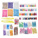 72 Pack DIY Slime Beads Charms Include Slime Tools Foam Balls Loose Beads Fishbowl Pearls