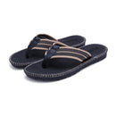 Men Leather Flip Flops Thick Bottom Sandals Comfortable Beach Durable Shoes Can Be Immersed In Seawater