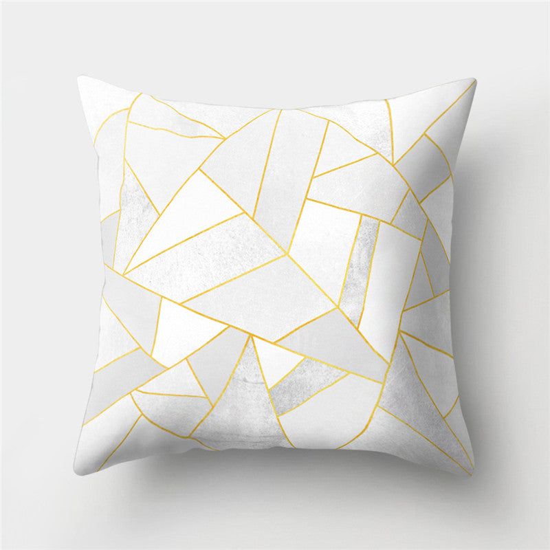 Colorful Geometric Pattern Cotton Linen Throw Pillow Cushion Cover Car Home Sofa Pillow Case