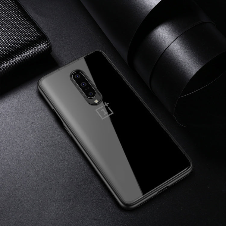 IPAKY Armor Transparent Shockproof PC+Soft TPU Edge Shell Protective Case for Oneplus 7