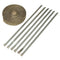 7.5mX2.5cmX1.6mm Titanium Motor Car Insulation Exhaust Header Heat Wrap With Stainless Ties Kit