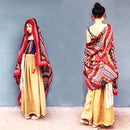 Honana WX-18 100x180cm Bohemian Linen Beach Towel National Style Woman Bath Towel Scarf Bed Sheet Tapestry